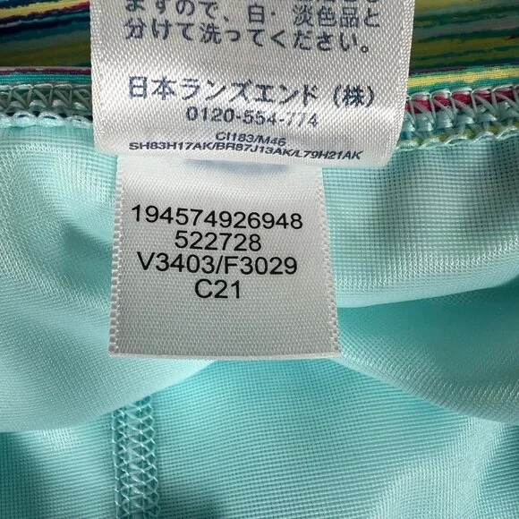 Lands End Women’s Tummy Control One Piece Swim dress Aqua Space Dye Size 8 - Picture 13 of 14